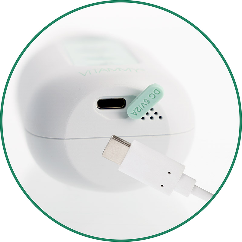 odsávačka hlienov s napájaním cez USB